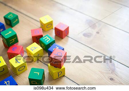 Building blocks on wooden floor View Large Photo Image Picture - Building blocks on wooden floor. Fotosearch