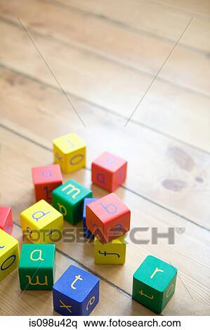 Building blocks on wooden floor View Large Photo Image Stock Photography - Building blocks on wooden floor. Fotosearch