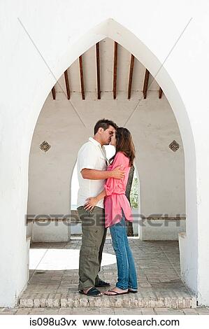 Stock Photo - Young romantic couple on holiday. Fotosearch