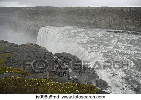 Iceland, skogafoss waterfall View Large Photo Image Stock Image - Iceland, skogafoss waterfall. Fotosearch