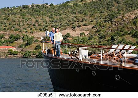 Senior couple on holiday on boat View Large Photo Image Stock Image - Senior couple on holiday on boat. Fotosearch