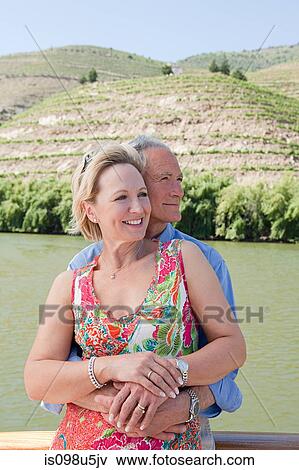 Senior couple on holiday on boat View Large Photo Image Stock Photo - Senior couple on holiday on boat. Fotosearch