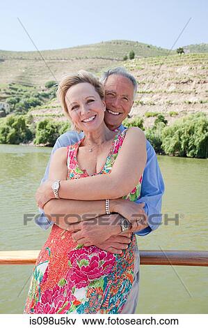 Senior couple on holiday on boat View Large Photo Image Stock Photo - Senior couple on holiday on boat. Fotosearch