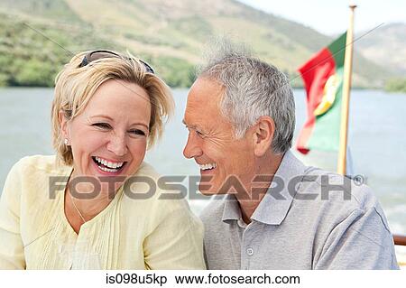 Senior couple on holiday on boat View Large Photo Image Stock Photography - Senior couple on holiday on boat. Fotosearch