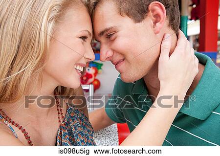 Teenage couple face to face View Large Photo Image Stock Image - Teenage couple face to face. Fotosearch