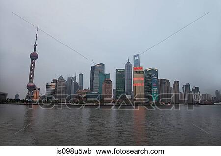 China, shanghai, pudong skyline View Large Photo Image Stock Image - China, shanghai, pudong skyline. Fotosearch