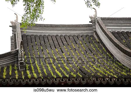 China, shanghai, roof of building in yu garden View Large Photo Image Stock Photograph - China, shanghai, roof of building in yu garden. Fotosearch