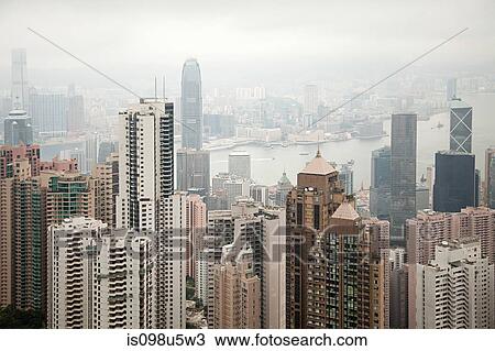 Hong kong, hong kong island, skyscrapers of central district View Large Photo Image Stock Image - Hong kong, hong kong island, skyscrapers of central district. Fotosearch