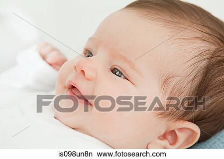 Picture - Portrait of a baby girl. Fotosearch