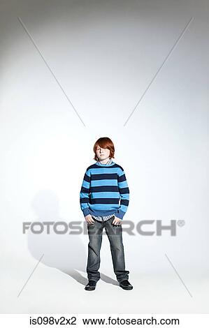 Boy in a striped sweater View Large Photo Image Stock Image - Boy in a striped sweater. Fotosearch