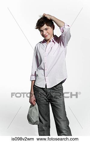 Boy scratching his head View Large Photo Image Picture - Boy scratching his head. Fotosearch