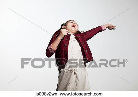 Girl singing View Large Photo Image Picture - Girl singing. Fotosearch