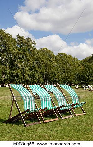 Deck chairs in St James's Park, London View Large Photo Image Stock Photography - Deck chairs in St James's Park, London. Fotosearch