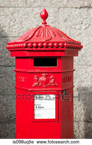 Red post box, London View Large Photo Image Stock Image - Red post box, London. Fotosearch