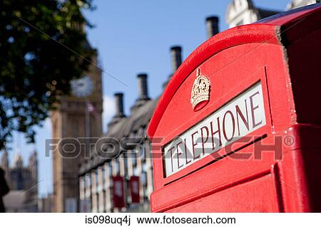 Red telephone box and Big Ben, Westminster, London View Large Photo Image Stock Image - Red telephone box and Big Ben, Westminster, London. Fotosearch