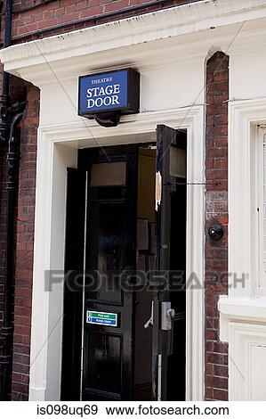 Stage door of West End theatre, London View Large Photo Image Stock Photo - Stage door of West End theatre, London. Fotosearch