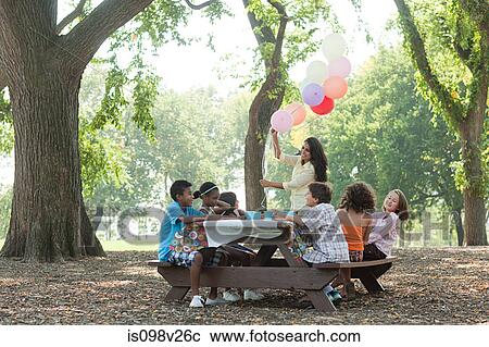 Outdoor birthday party with balloons View Large Photo Image Stock Image - Outdoor birthday party with balloons. Fotosearch