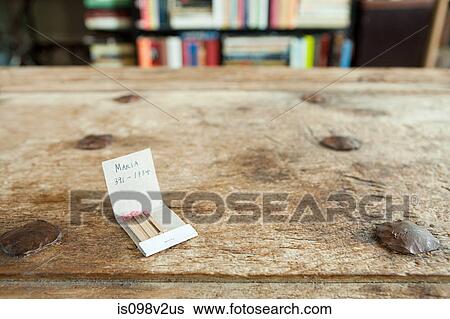 Phone number on a matchbook View Large Photo Image Stock Photograph - Phone number on a matchbook. Fotosearch