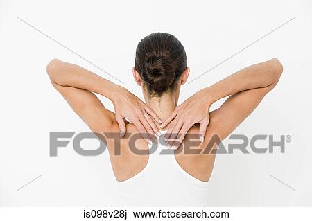 Stock Image - Young woman stretching. Fotosearch