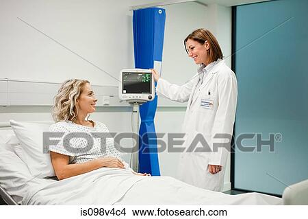 Picture - Female patient with doctor. Fotosearch