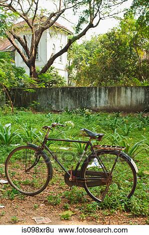 Stock Photograph - Bicycle, Fort Cochin, Kerala. Fotosearch