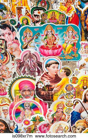 Picture - Colourful religious and spiritual postcards. Fotosearch