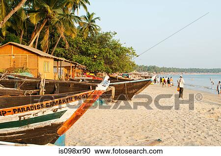 Stock Image - Palolem Beach, Goa. Fotosearch