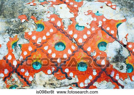 Peeling paint detail on temple wall, Trichy, Tamil Nadu View Large Photo Image Stock Photograph - Peeling paint detail on temple wall, Trichy, Tamil Nadu. Fotosearch