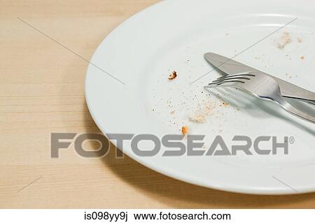Empty plate with crumbs View Large Photo Image Stock Image - Empty plate with crumbs. Fotosearch