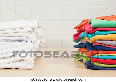 Piles of clean laundry View Large Photo Image Stock Photo - Piles of clean laundry. Fotosearch