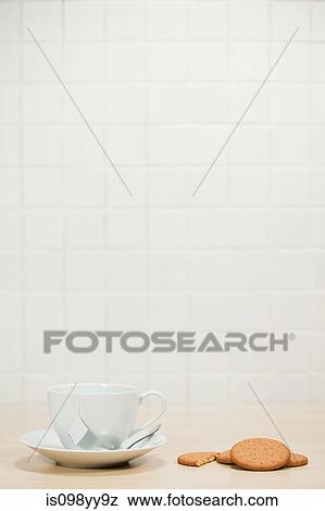 Tea and biscuits View Large Photo Image Stock Photo - Tea and biscuits. Fotosearch