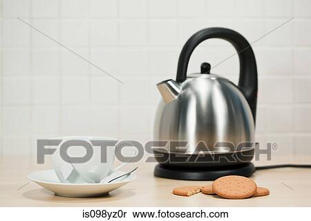 Tea and biscuits with kettle View Large Photo Image Stock Photography - Tea and biscuits with kettle. Fotosearch