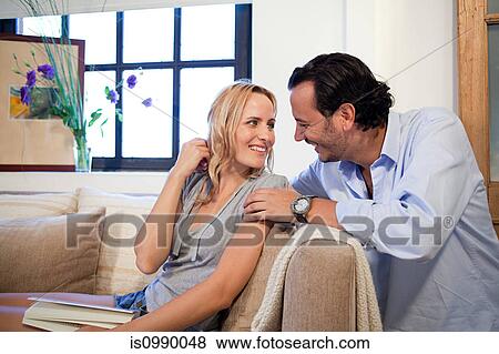 Stock Photo - Couple at home. Fotosearch