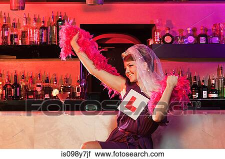 Young woman on hen night View Large Photo Image Stock Image - Young woman on hen night. Fotosearch