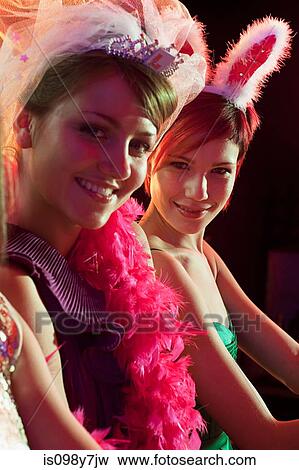 Stock Photo - Young women on hen night. Fotosearch