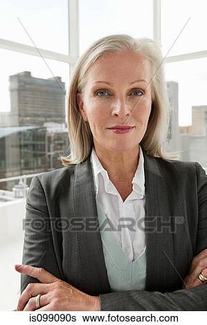Mature businesswoman, portrait View Large Photo Image Stock Photograph - Mature businesswoman, portrait. Fotosearch