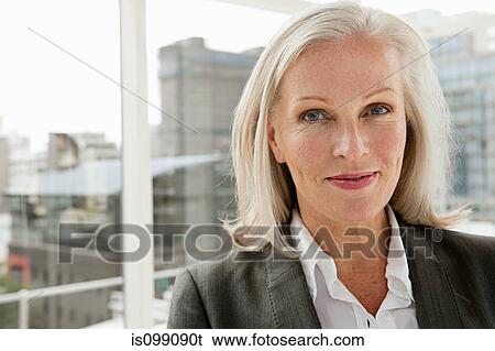 Stock Photograph - Mature businesswoman, portrait. Fotosearch