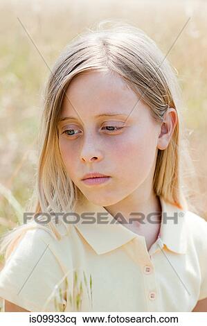 Stock Photography - Blonde girl, portrait. Fotosearch