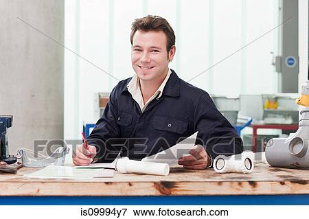 Apprentice plumber in class, portrait View Large Photo Image Stock Photo - Apprentice plumber in class, portrait. Fotosearch