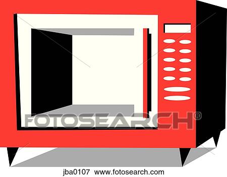 電子レンジ イラスト Jba0107 Fotosearch