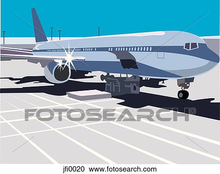 Clipart - Airplane. Fotosearch