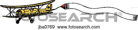 airplane with banner message View Large Illustration Stock Illustration - airplane with banner message. Fotosearch