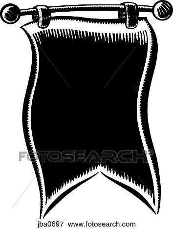 Stock Illustration - announcement b&w. Fotosearch