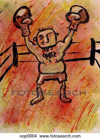 Stock Illustration - boxing match. Fotosearch