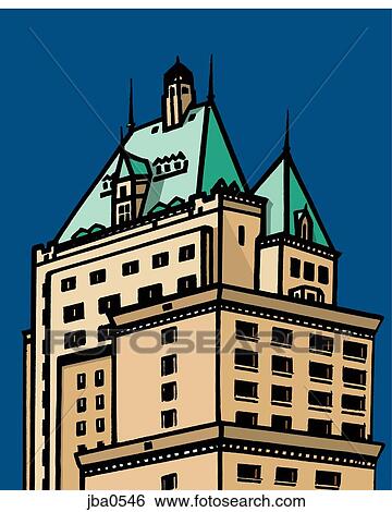 building with green top View Large Illustration Stock Illustration - building with green top. Fotosearch