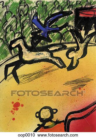 Clipart - Bullfight. Fotosearch