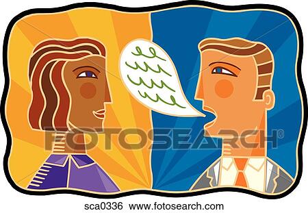 business communicators View Large Illustration Stock Illustration - business communicators. Fotosearch