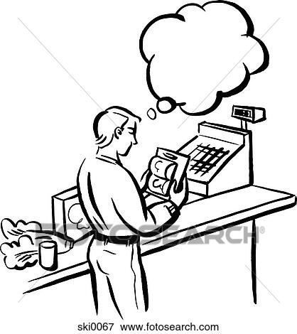 buying decision b&w View Large Illustration Stock Illustration - buying decision b&w. Fotosearch