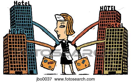 chambermaid in demand View Large Illustration Stock Illustration - chambermaid in demand. Fotosearch