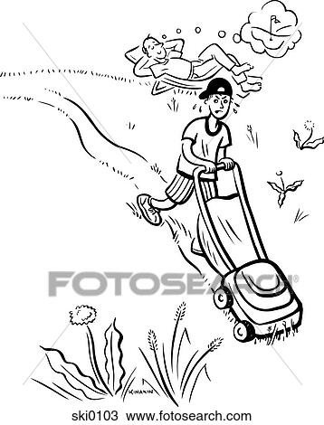 chores b&w View Large Illustration Drawing - chores b&w. Fotosearch
